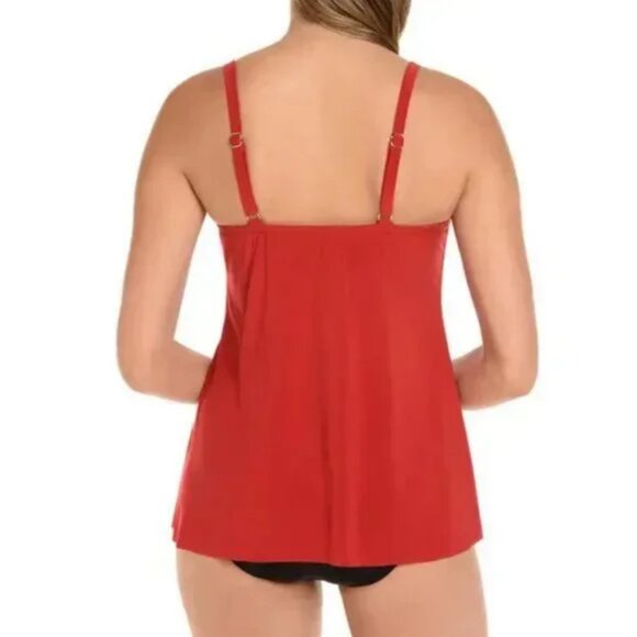 New MiracleSuit Marina Underwire Padded Slimming Tankini Top Swimsuit Tank Swim - Picture 2 of 2